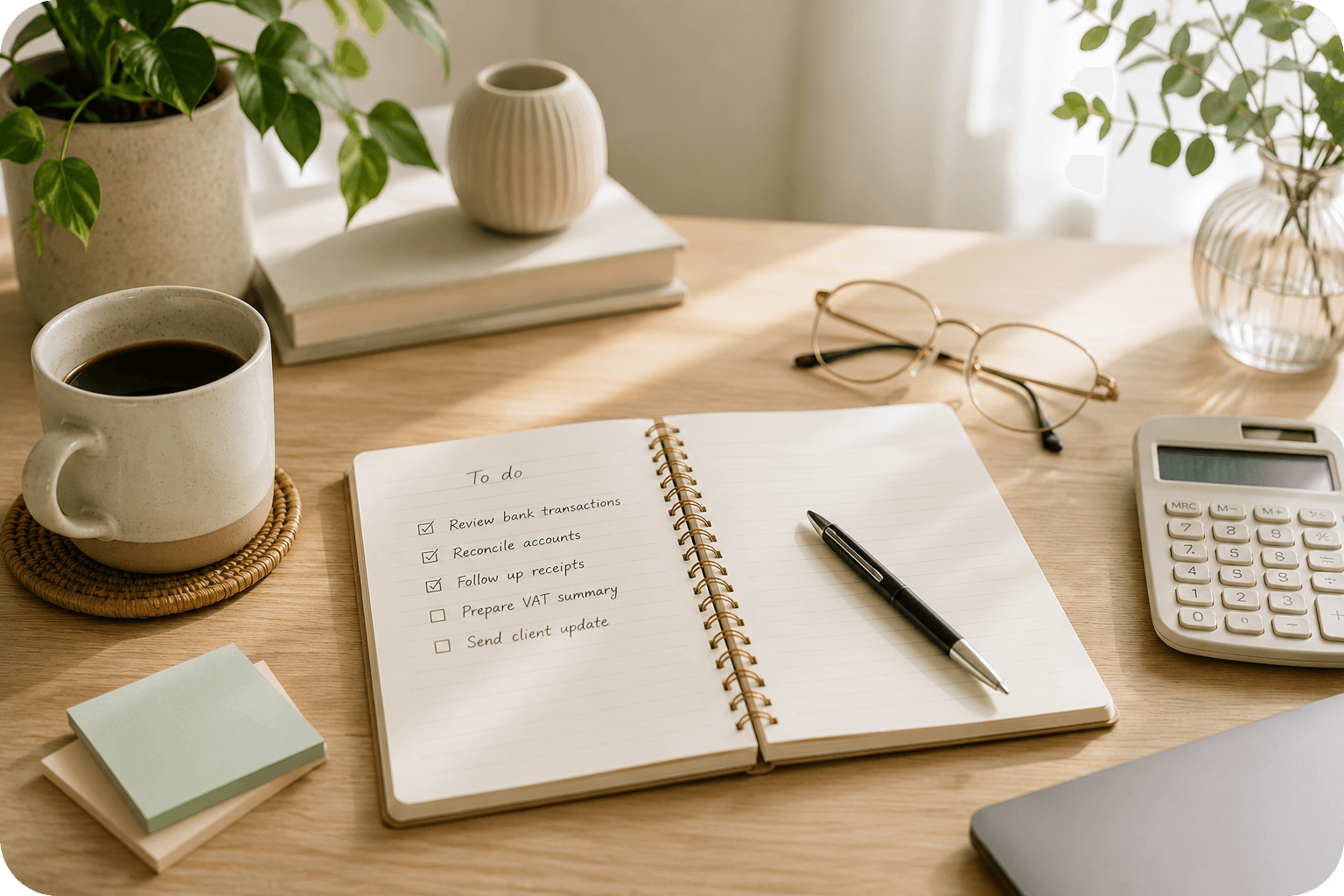 Illustration of flexible hourly bookkeeping support